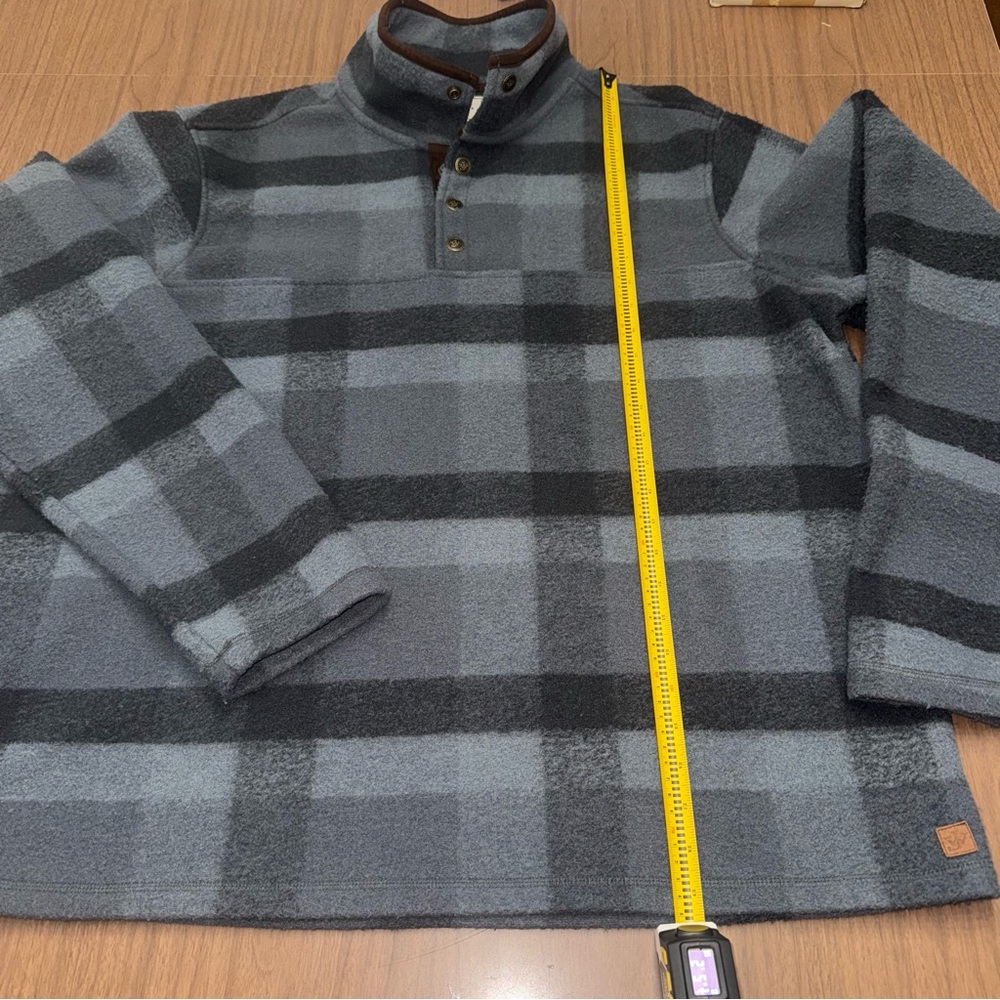 John Wayne Men’s Sz 2XL Timeless Classic Fleece Pullover Plaid Jacket Thick Warm - Picture 7 of 10